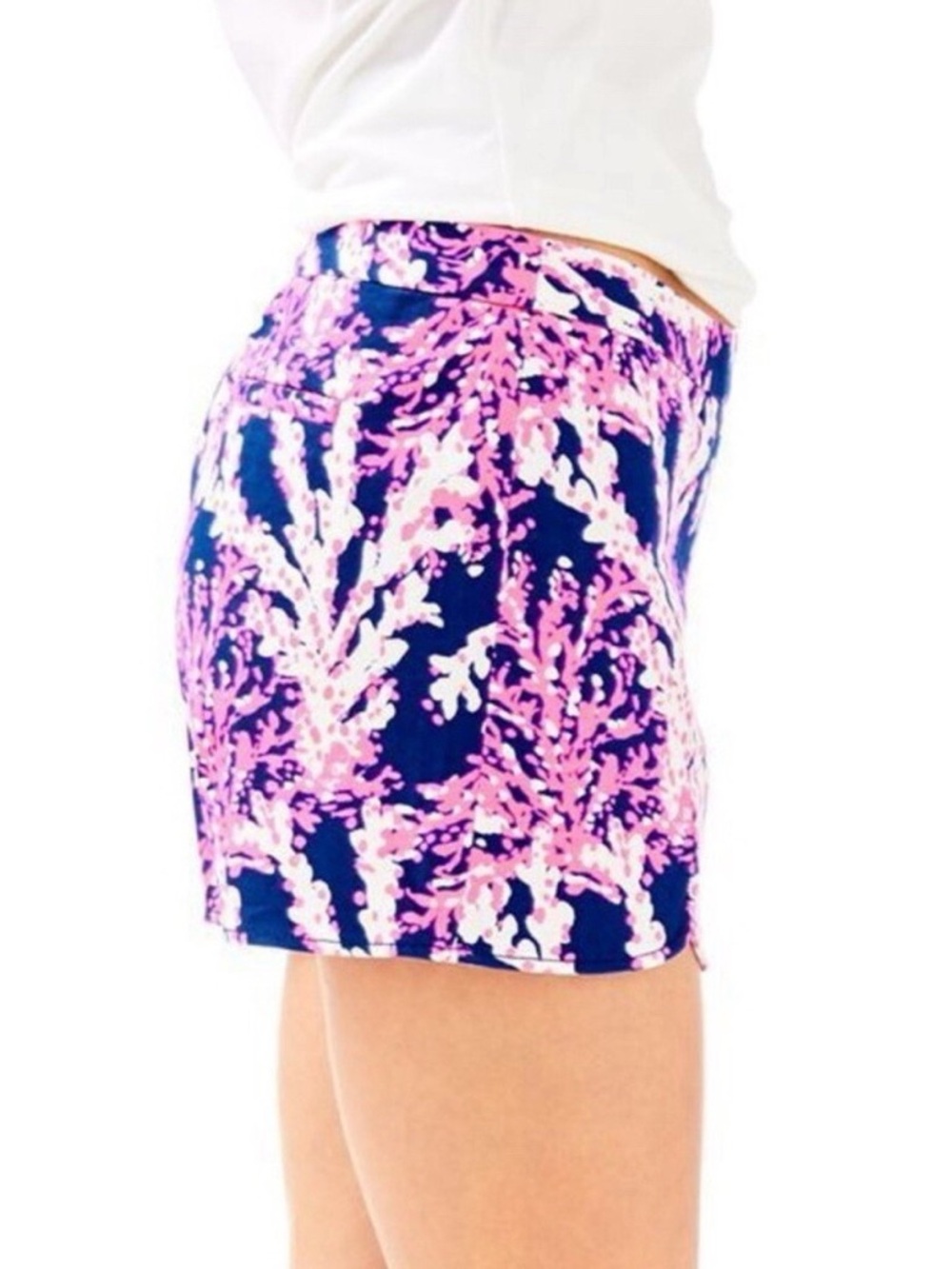 Lilly Pulitzer Hazelle Stretch Short in Nauti Navy Beyond The Sea Sz 10 - Picture 3 of 12
